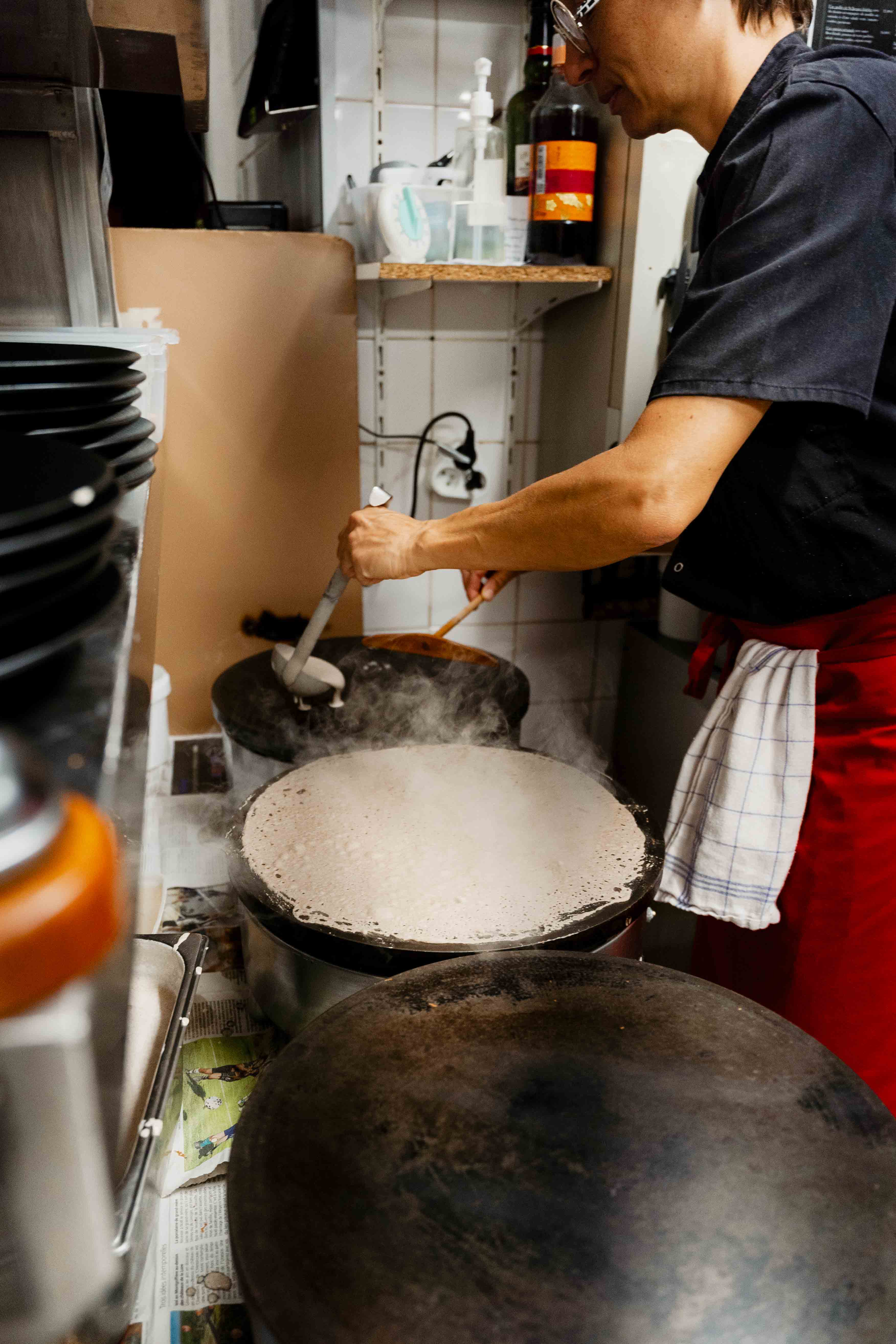Crêperie du Port à Vannes, reportage photo pendant le service du vendredi midi (2)